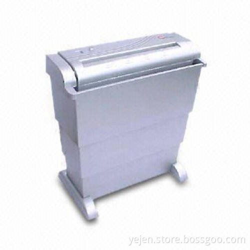 A4 Strip Cut Paper Shredder with Waste Basket and 6.6mm Shredded Size